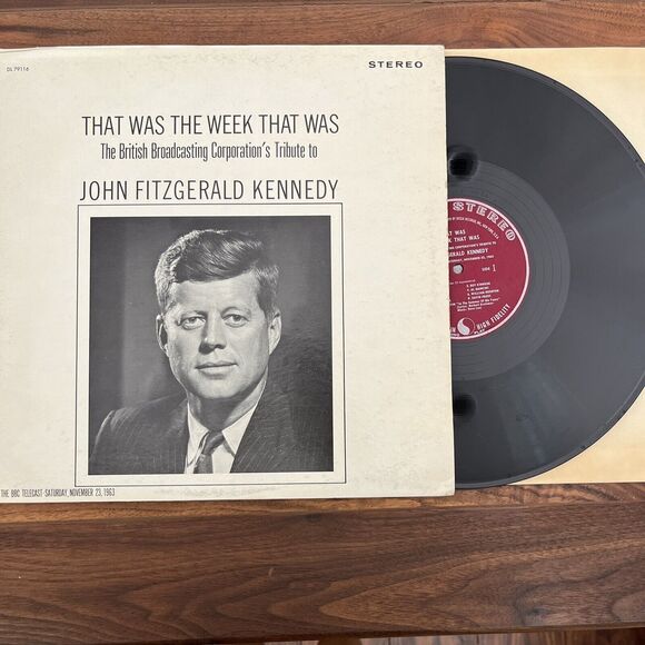 That Was The Week That Was BBC Tribute To JFK Vinyl LP 1963 Decca DL 79116 - Picture 1 of 7